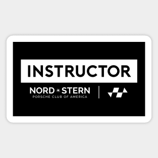 Instructor - White Logo Magnet